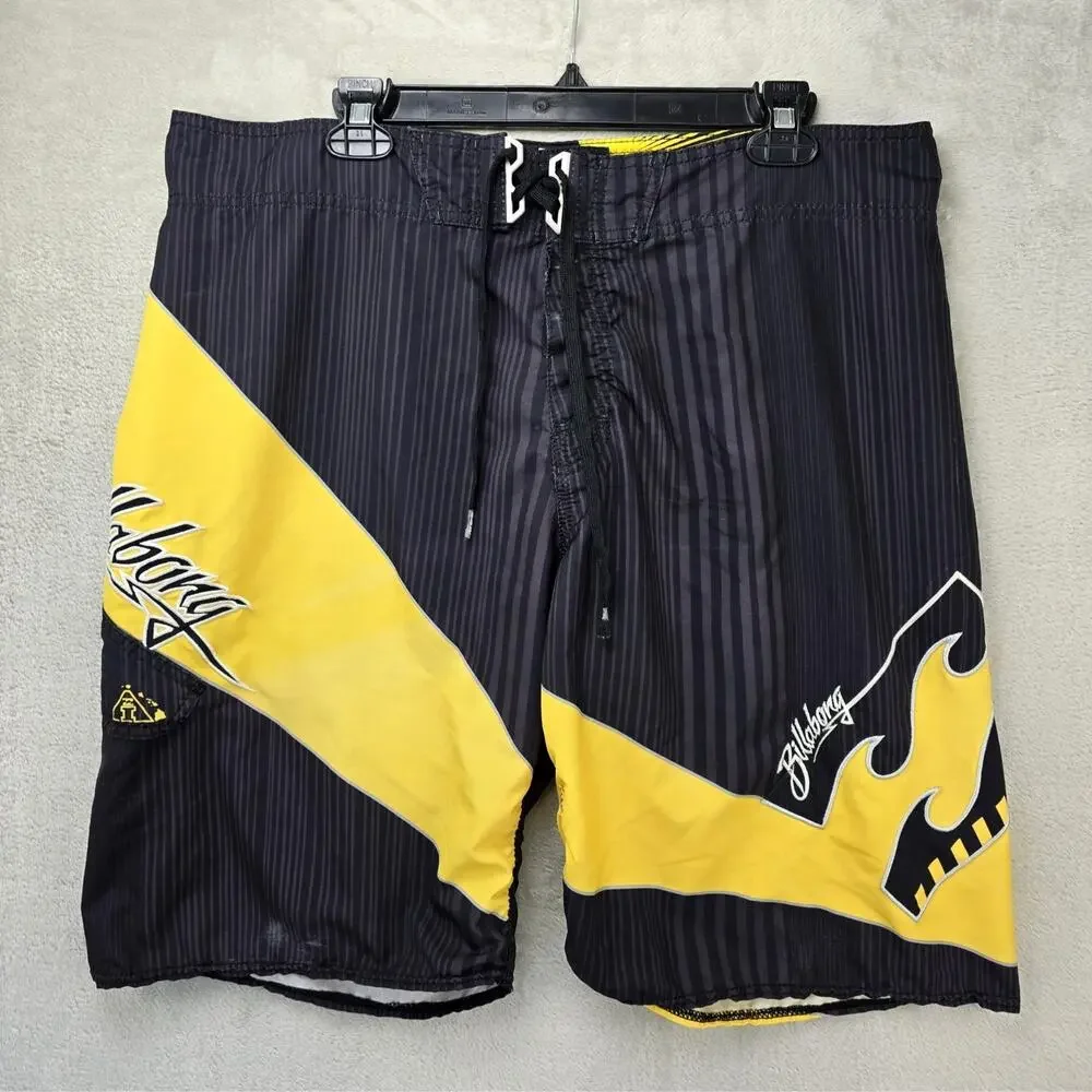 Billabong Andy Irons Board Shorts Mens 38 Colorblock Platinum X Quad Stretch